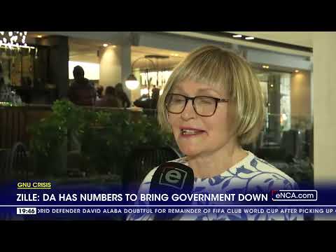 DA has numbers to bring government down Zille