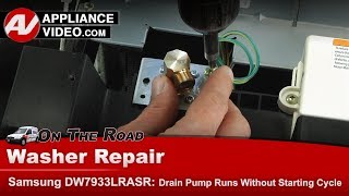Samsung Dishwasher Repair - Drain Pump Runs Without Starting Cycle - Inlet Valve