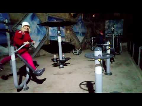 Спорт площадка на Массандровском пляже, тренажёры бесплатно