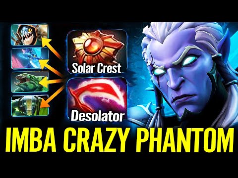 Imba Crazy Phantom Assassin Hard Carry Build Solar Crest + Desolator
