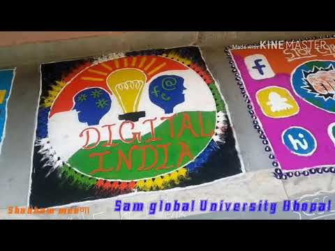 Technical rangoli🎨🎨🖌️🖌️ | Sam global University Bhopal
