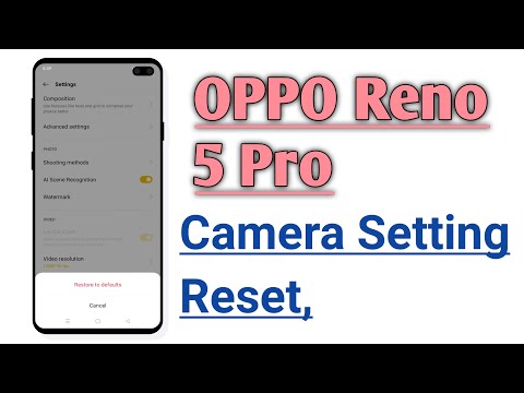 OPPO Reno 5 Pro How To Reset Camera Setting