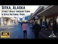 Sitka Alaska Walk From Port Shuttle Drop Off To Sitka National Historical Park ASMR Ambience