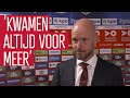 Ten Hag: 'In de speelwijze een stap voorwaarts'