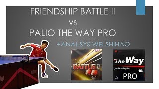 Friendship Battle II vs Palio The Way Red Sponge | Analysis Wei Shihao | #world #tabletennis