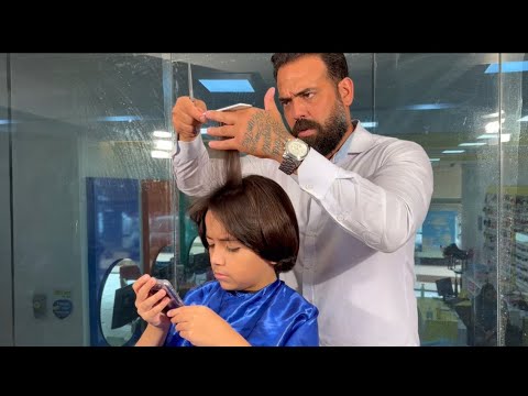 Como cortar Cabelo Infantil todo na tesoura. Tutorial com explicação simples