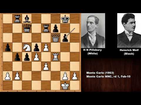 Smashing Chess: Harry Nelson Pillsbury vs Heinrich Wolf (1903)
