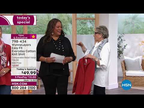 WynneLayers Easy Fit Everyday Cotton Knit Shirt