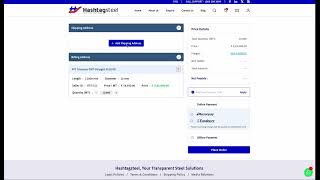 How to Place an Order on Hashtagsteel | Buy Steel Online