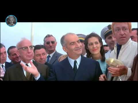 Louis de Funès et le champagne dans "Le petit baigneur"