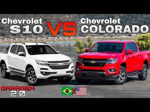Chevrolet S10 Brasileira VS Chevrolet Colorado Americana - (Garagem 2.0)
