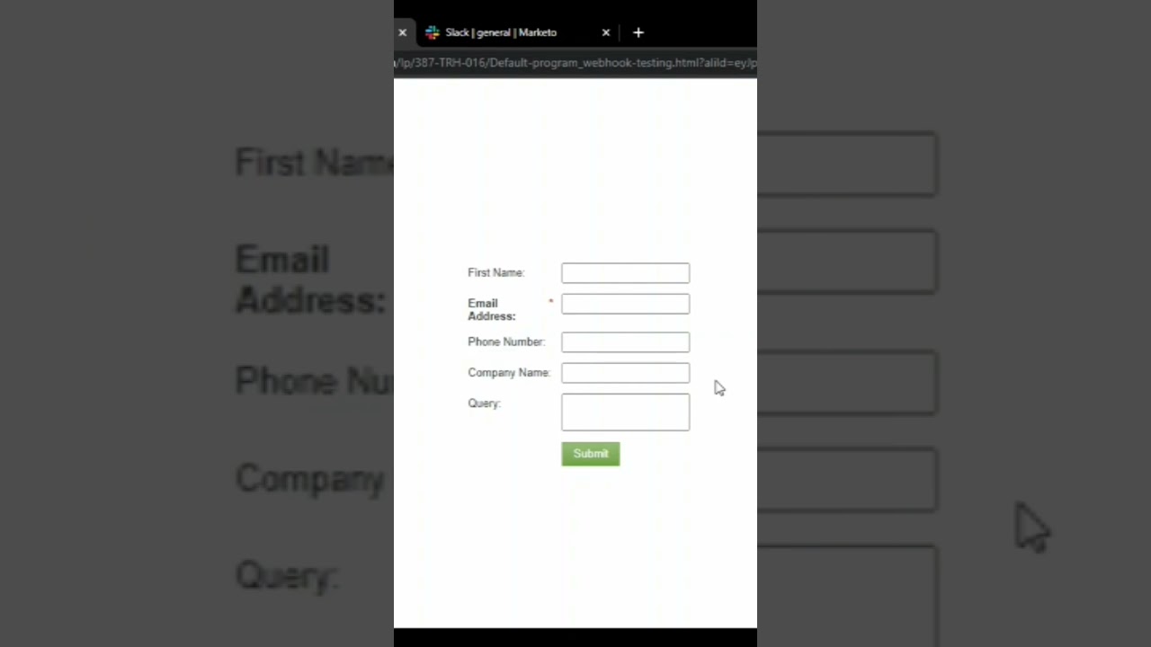 Marketo Webhook Use Case