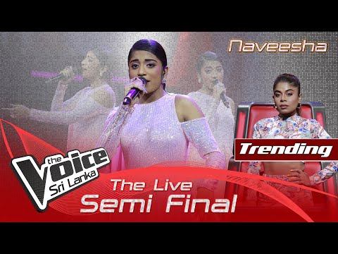 Naveesha | Oba Apple Malak Wage (ඔබ ඇපල් මලක් වාගේ) | The Live Semi Final | The Voice Sri Lanka