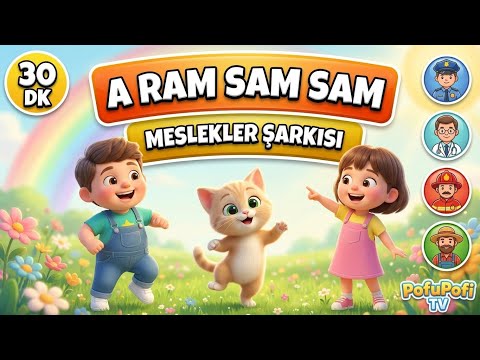 🎵 A Ram Sam Sam – Jobs Song for Kids | Police, Doctor, Firefighter & More! | PofuPofi TV