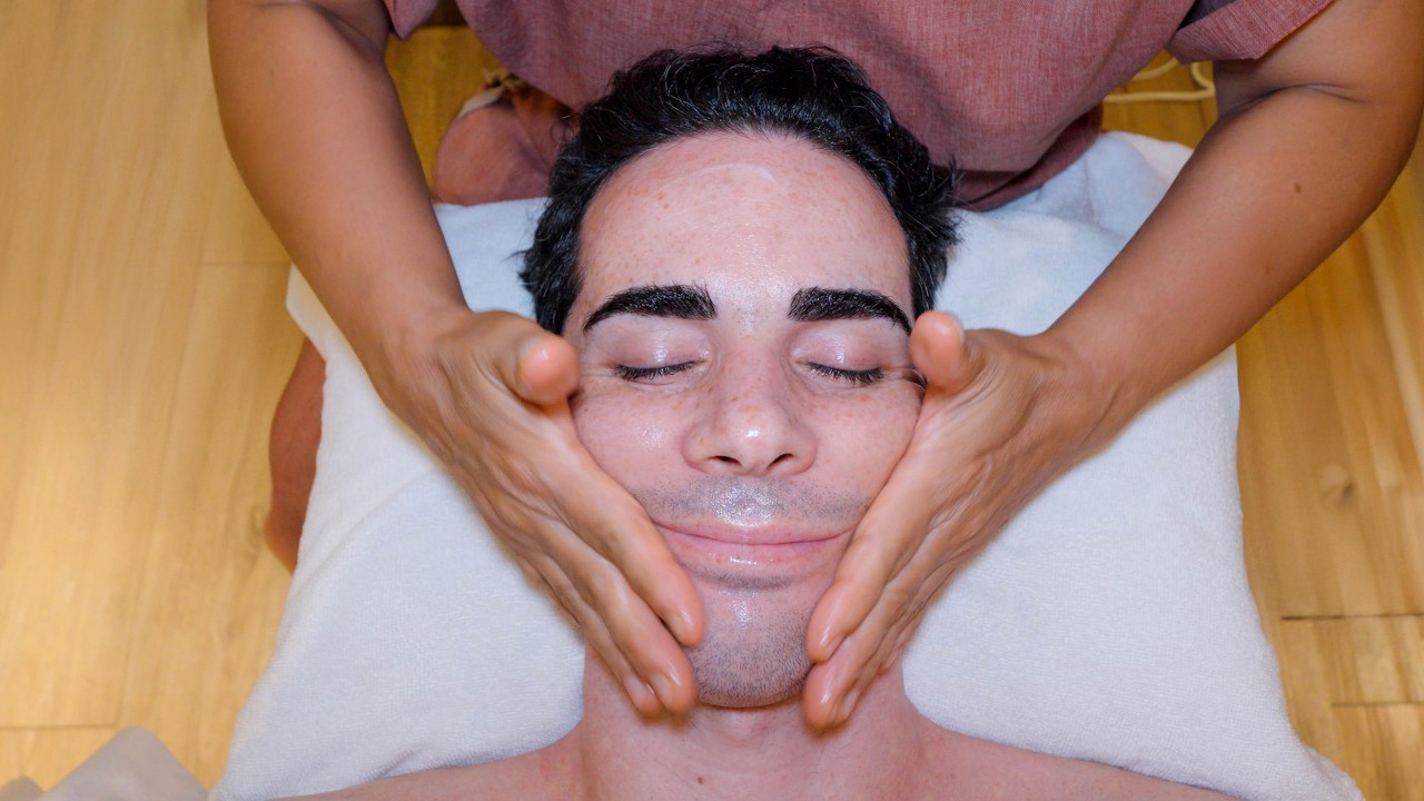 ASMR: Thai Facial Massage for Glowing Skin - with French Products