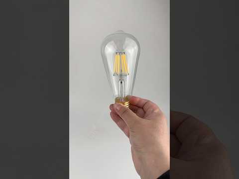 LED лампа ST64 E27 6W 4100К прозора скляна колба