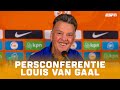 Persconferentie Oranje met Louis van Gaal en Frenkie de Jong | Livestream