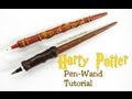 Tutorial: Harry Potter Wand Pen Polymer Clay ...