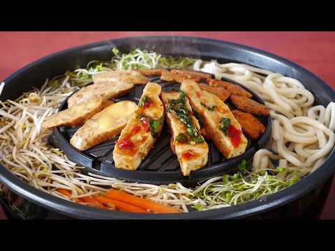 Köstlicher Hermann Fleischlos Hot Pot mit dem TomYang BBQ - Original Thai Grill & Hot Pot