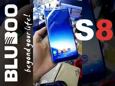 BLUBOO S8  Holding in Hands For The First Time ( Spy video )