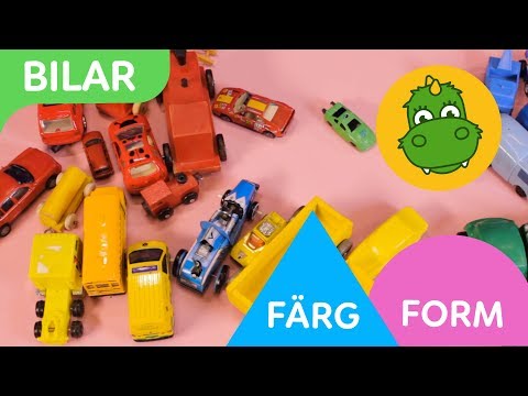 Bolibompa Mini: Färg & Form – Draken sorterar bilar