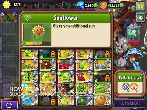 How to win Shadow Peashooter Boosterama! at 1.53M