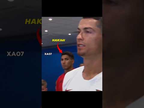 Hakimi's Love For His Idol Ronaldo 🥰❤️ #shorts #ronaldo #messi #shortsvideo