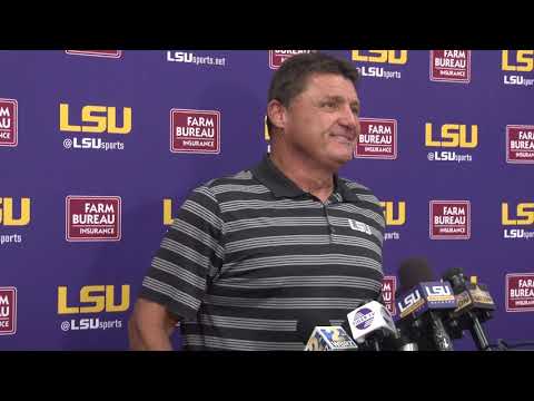 Video: Ed Orgeron Comments On The Minor Injuries Throughout Camp