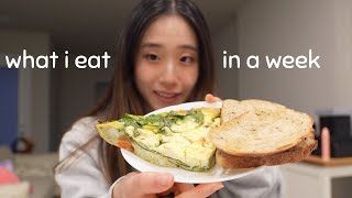 *realistic* what I eat in a week as a dietitian