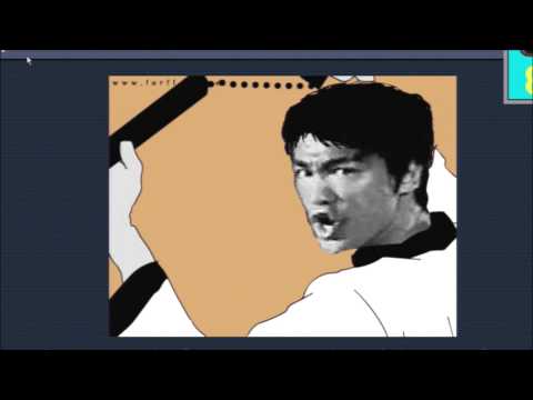 The Long Way Of The Dragon -  Funny Flash Video(Bruce Lee)