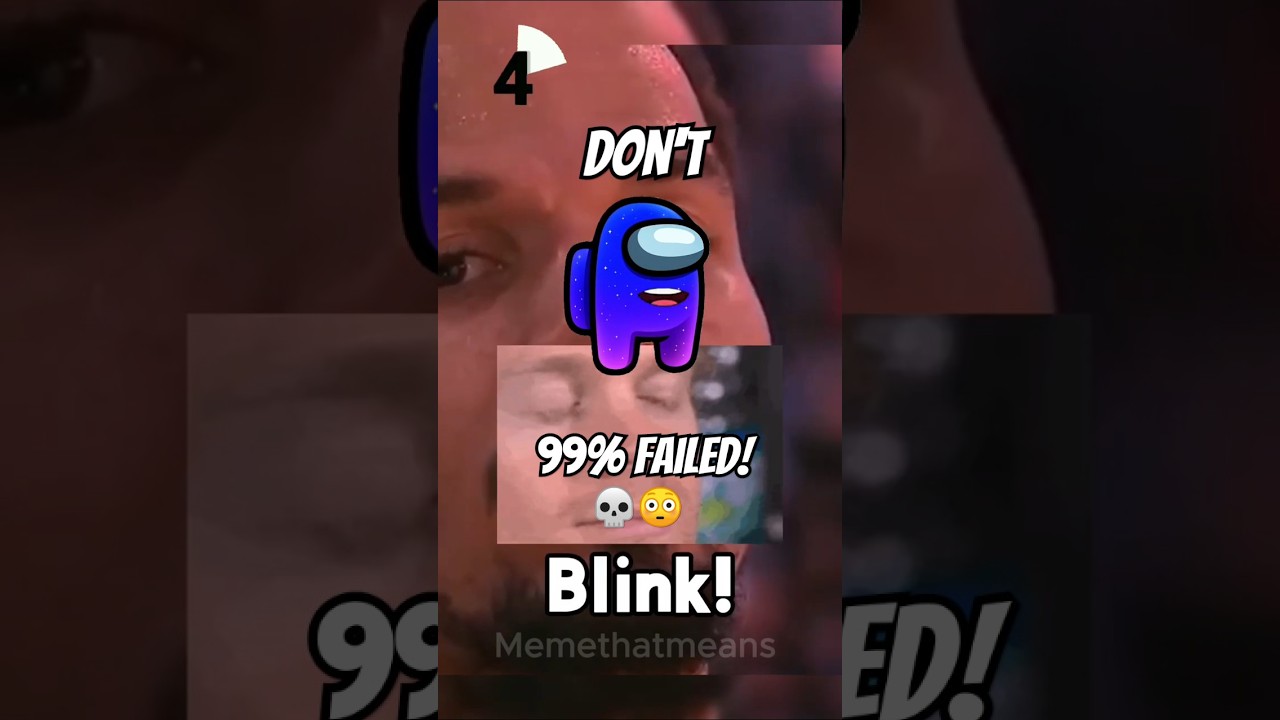 Don't Blink 👁️ | 99% Failed This Challenge 😵! #shorts