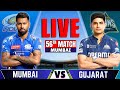 MI Vs GT IPL 2025 56th Match Live Score Live Cricket Match Mumbai Vs Gujarat LAST 15 Over