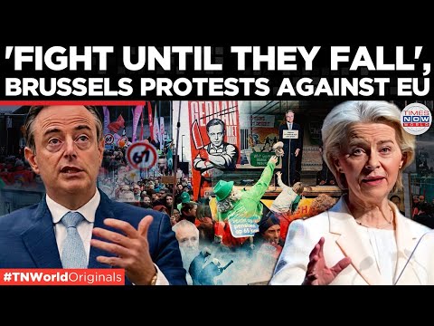 BELGIUM BURNS: Police Clash With Protesters in Anti-EU Uprising