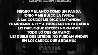 PANDA (LETRA OFICIAL) - ALMIGHTY FT FARRUKO