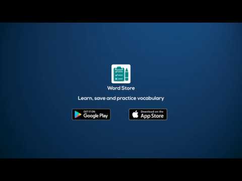 Word Store app promo video ios