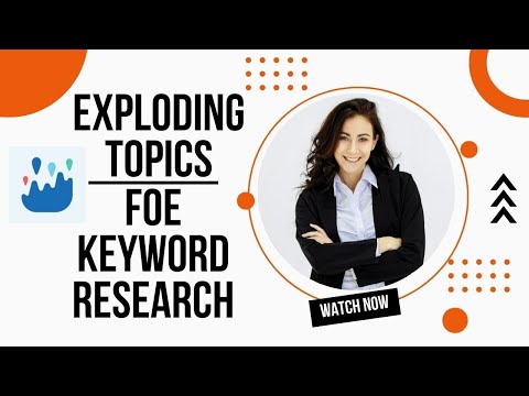 Exploding topics for keyword research free tool