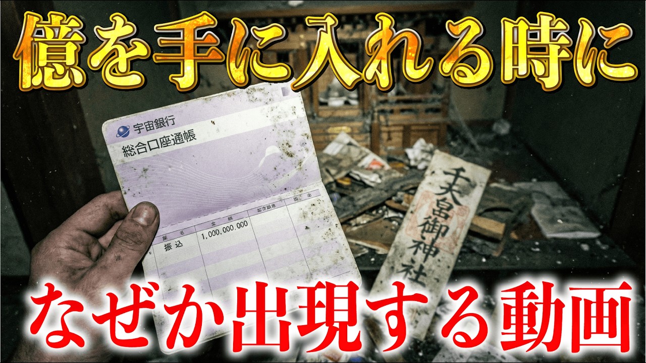 【５秒以内に見た人だけ】74歳が掃除で『10億円の通帳』発見。これは宇宙からのギフトです【奇跡の瞬間】