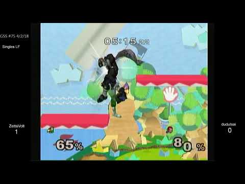 GSS 75 SSBM - ZettaVolt (Falco, Fox) vs. dudutsai (Ganon, Jigglypuff) - Melee LF