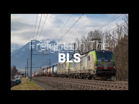 4K Freight Trains Along The Swiss BLS North Ramp Part 1 - April 2019
