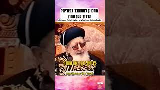 מתכוון להשתכר בפורים? תדרוך קטן ממרן #פורים #תורה #חיזוקים