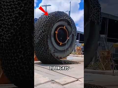 Mengapa Ban Truk Tambang Dilapisi Rantai Besi?