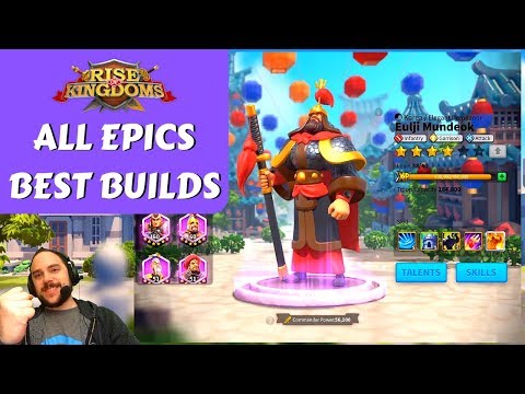 The BEST TALENT BUILDS for EVERY EPIC COMMANDER | Rise of Kingdoms
