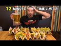 ONLY 12 MINUTES TO FINISH THIS UNDEFEATED TACOS AND BEER FOOD CHALLENGE IN LAS VEGAS