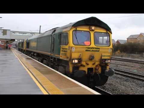 Freightliner 66508 with 66585 depart with Whitemoor to Peterborough
