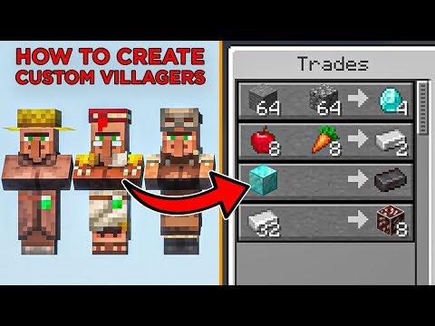 How to create Custom Villagers Trade In Minecraft | Tutorial