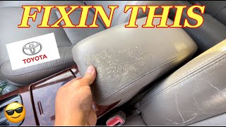 TOYOTA CENTER CONSOLE UPHOLSTERY REPLACEMENT - How to Fix Toyota Camry Center Console Lid