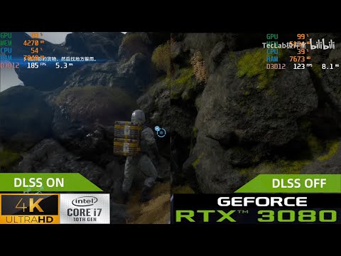 RTX 3080 Death Stranding | DLSS 2.0 ON vs OFF | Framerate Comparison | 4K | i9 10900K