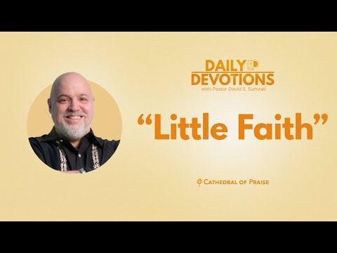 Daily Devotions: Little Faith - January 23, 2023 DD