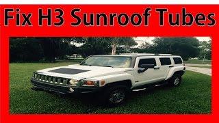 Hummer sunroof drain leak fix problem forever