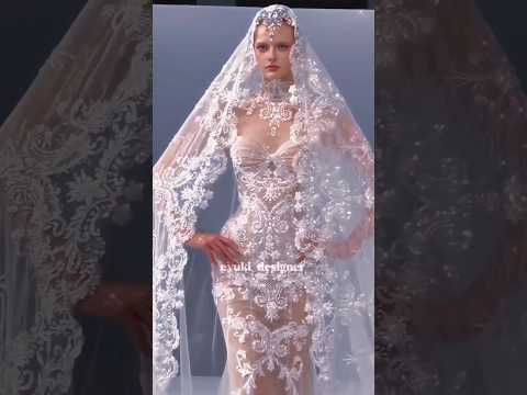 3 Most Beautiful Wedding dress U Ever See😍👑#fashion #runway #dress #weddingdress #shortvideos